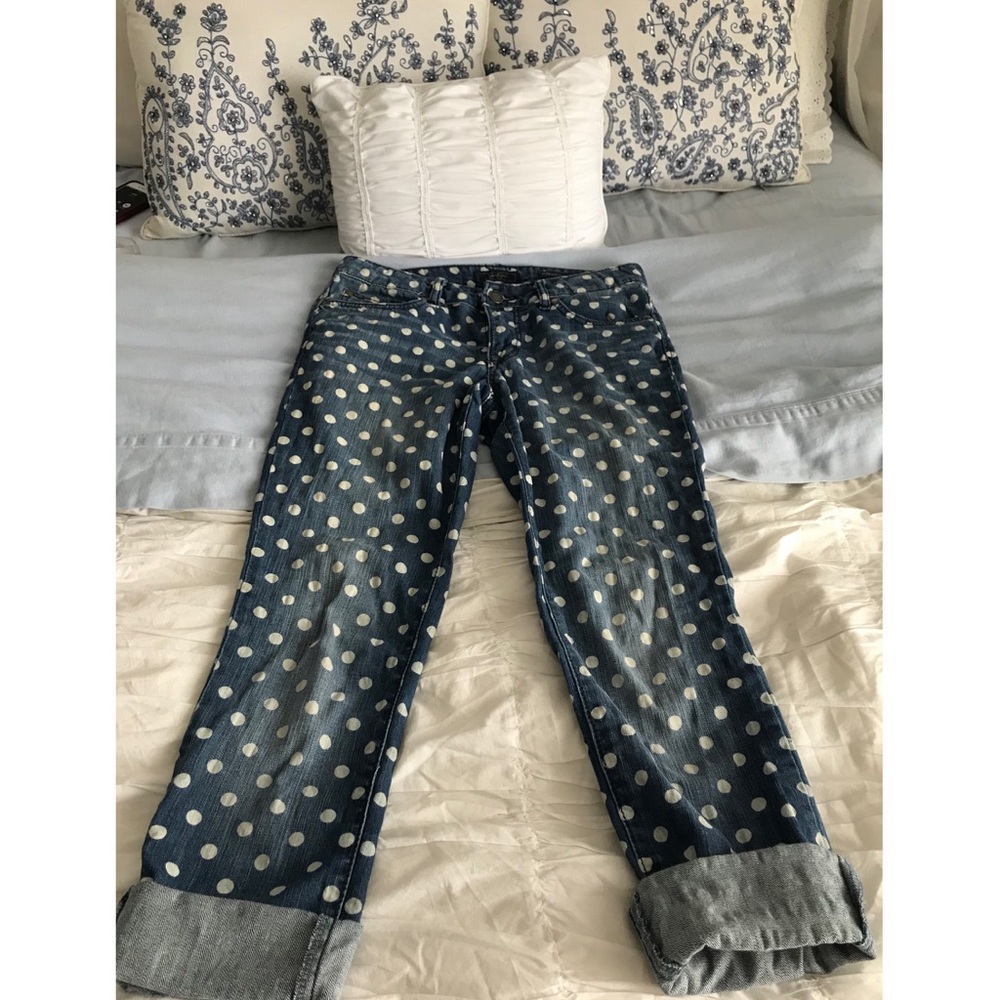 Polka dot jeans